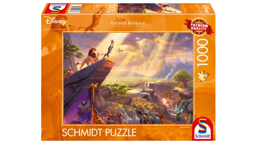 Schmidt Spiele - Erwachsenenpuzzle - König der Löwen - Thomas Kinkade, 1000 Teile