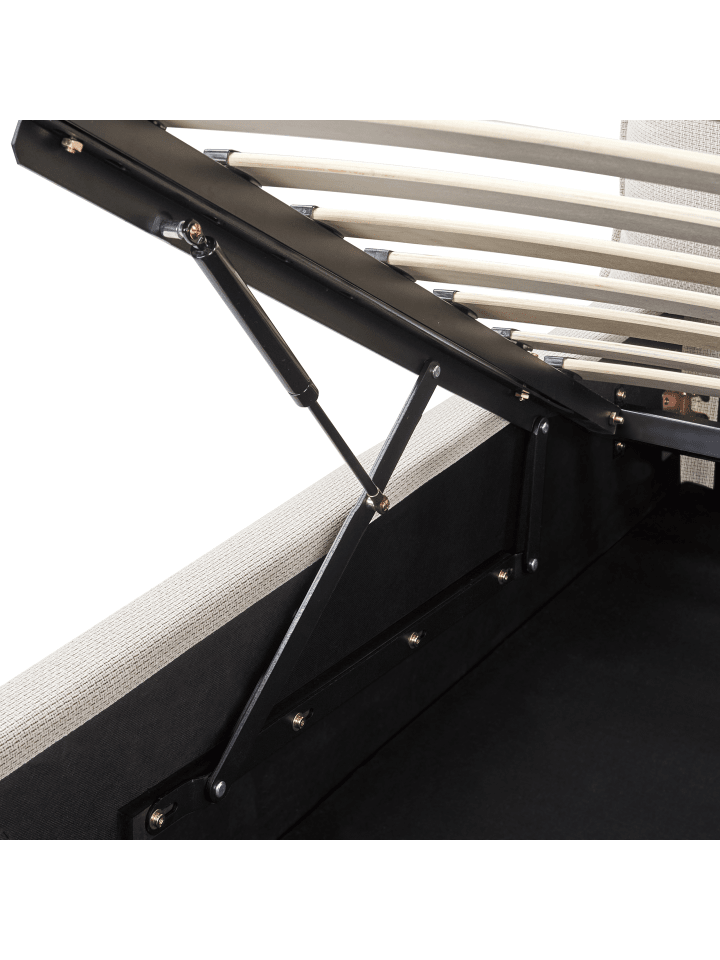 Beliani Doppelbett BAJONNA in Beige - (W) 184 x (H) 102 x (L) 235 cm günstig kaufen onesize
