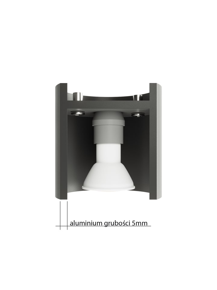 Nice Lamps Deckenleuchte RODA in Weiß aluminium rundes Plafond Downlight 1XGu10 NICE LAMPS günstig kaufen onesize