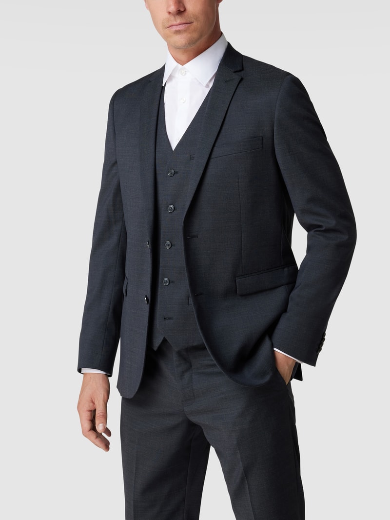 Slim FIt 2-Knopf-Sakko mit Stretch-Anteil Modell 'George' in anthrazit