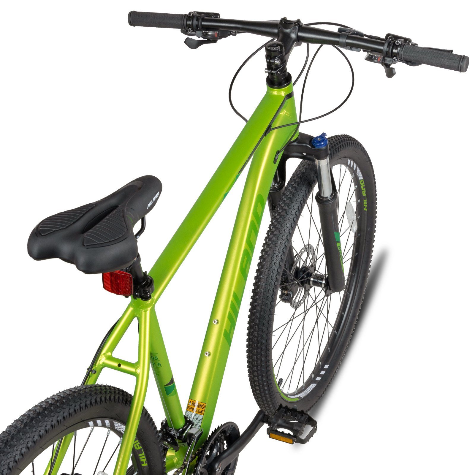 HILAND Mountainbike 27.5 Zoll MTB Herren Damen,Dual Hydraulische Scheibenbremsen, 27 Gang L-TWOO A5 Schaltwerk, Kettenschaltung, (set), für Damen und Herren 165 - 190 cm MTB Hardtail Fahrrad