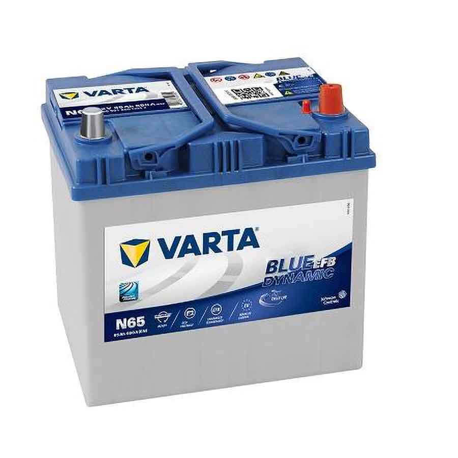 VARTA Blue Dynamic EFB Autobatterie, JIS, 565 501 065, 65 Ah, 650 A - ATU