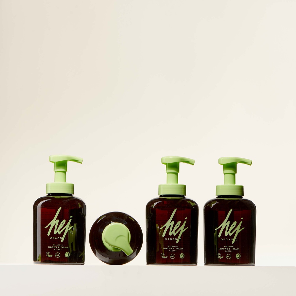 hej organic RELAXING SHOWER FOAM Mousse douche