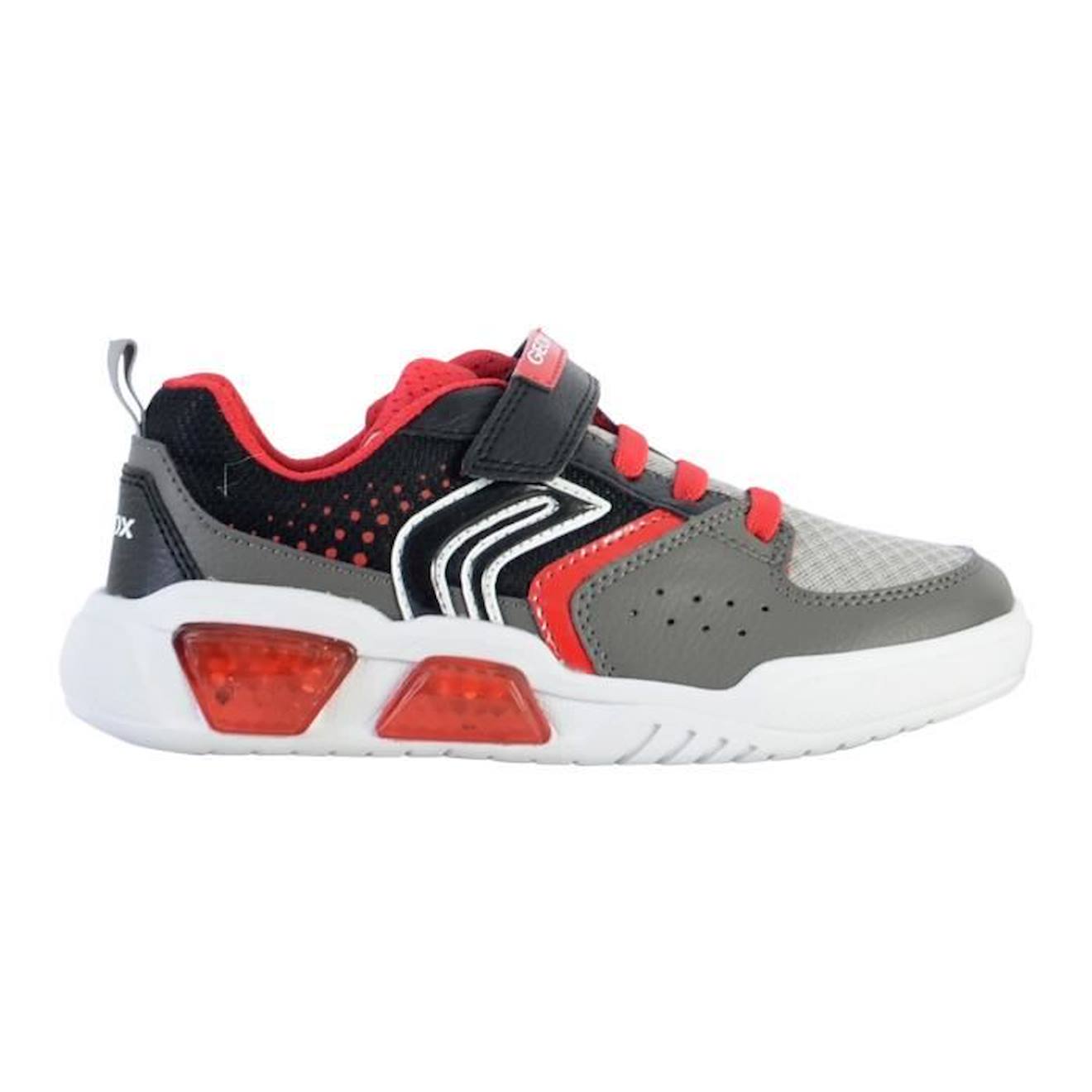 Basket à Scratch Enfant Geox Illuminus gris