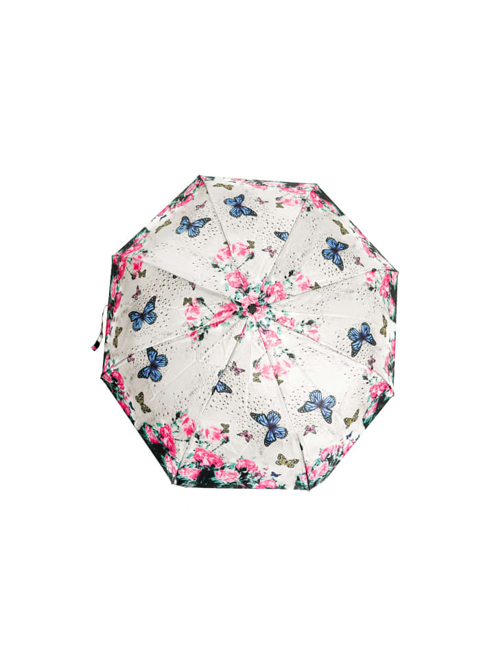COFI 1453 Regenschirm Reise-Taschenschirm mit Teleskopfunktion in Weiß günstig kaufen onesize
