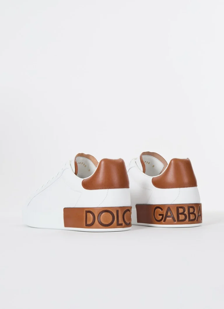 Sneakers Dolce & Gabbana Portofino in pelle di vitello con logo