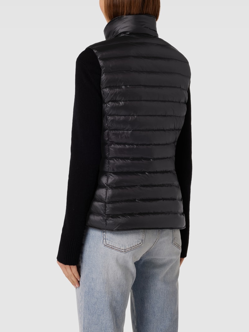 Steppweste mit Label-Detail Modell 'ITALY' in schwarz