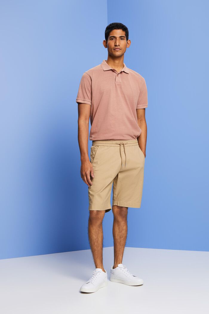 Shorts aus Baumwolltwill