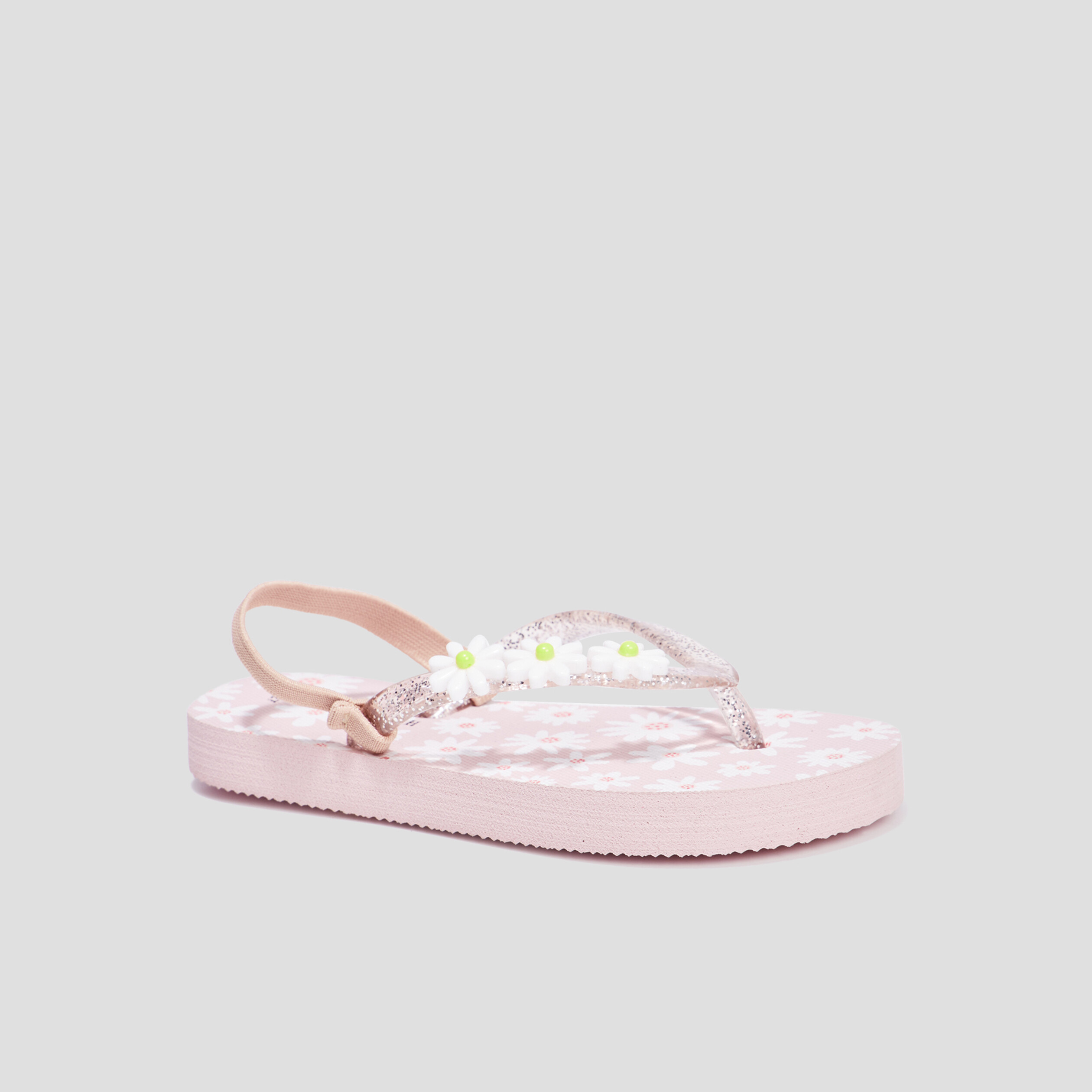 Tongs détails pailletés Wamea Beach rose fille | La Halle