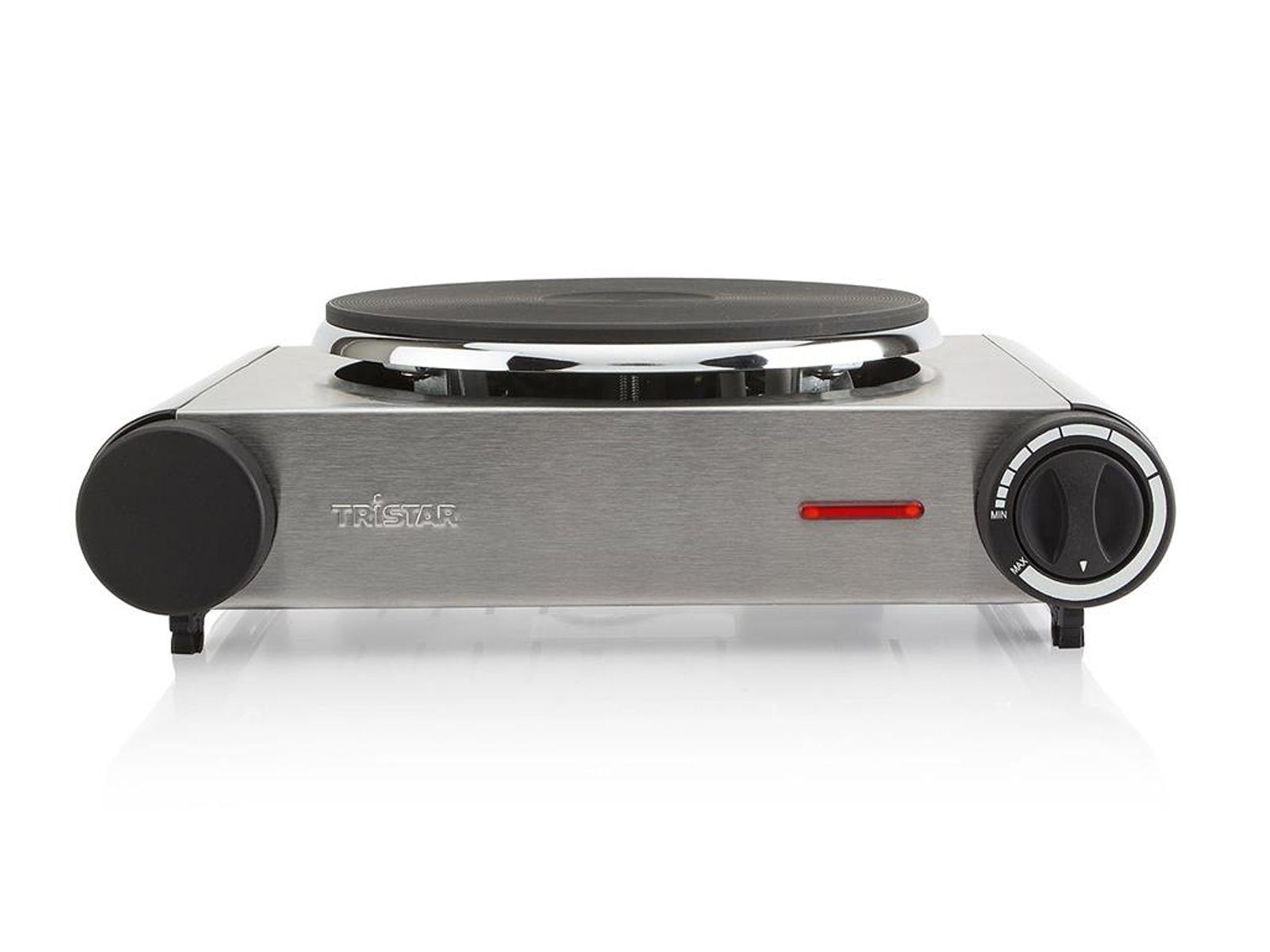 Tristar Einzelkochplatte, Mobiles elektrisches 1 Platten autarkes Kochfeld mini Ø18,7cm Camping