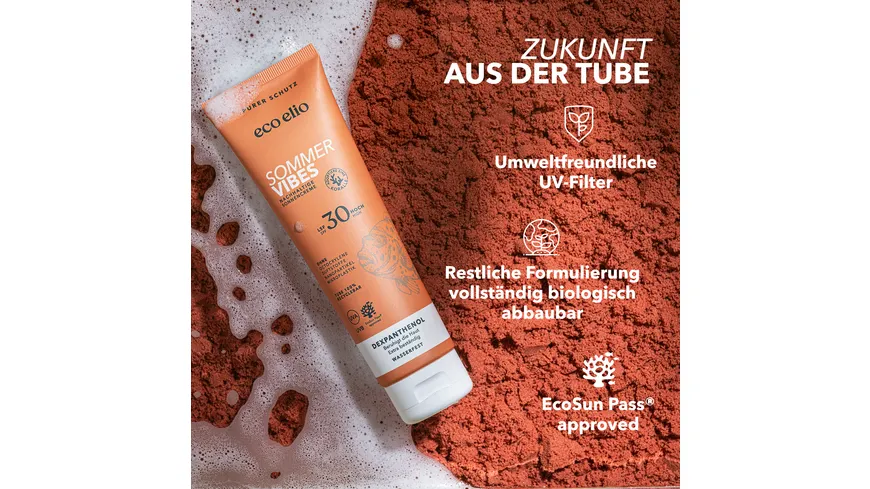 eco elio Sommer Vibes Sonnencreme LSF30 150 ml