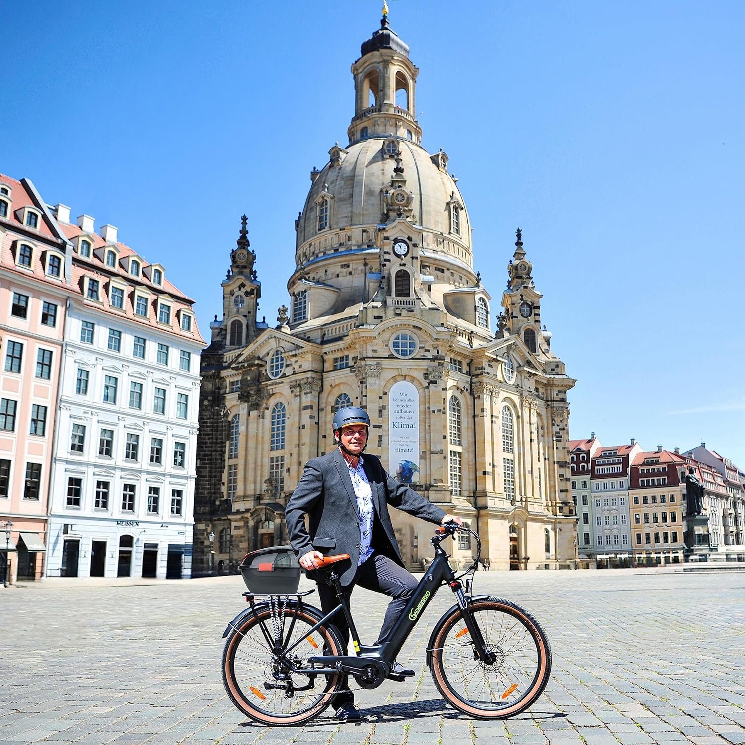 SachsenRAD Fahrrad-Gepäckträger 35 Liter Abschliessbarer Fahrradkoffer für Gepäckträger Ihr Fahrrad