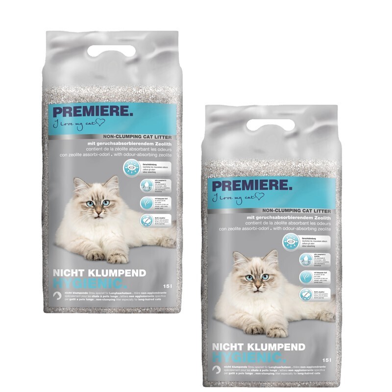 PREMIERE Katzenstreu PREMIERE Hygienic Zeolith 2x15 l