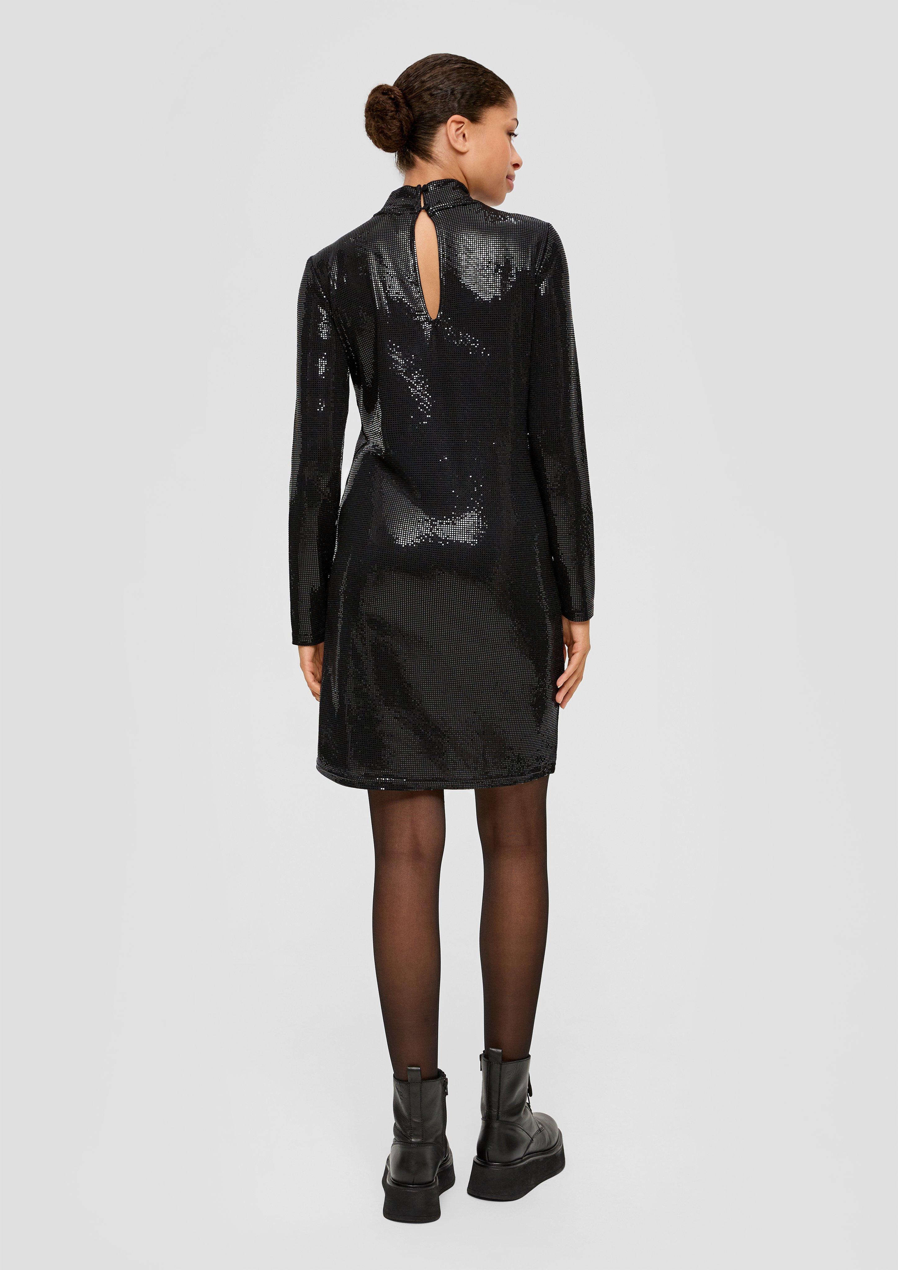 Jerseykleid mit Pailletten  2137471-9999