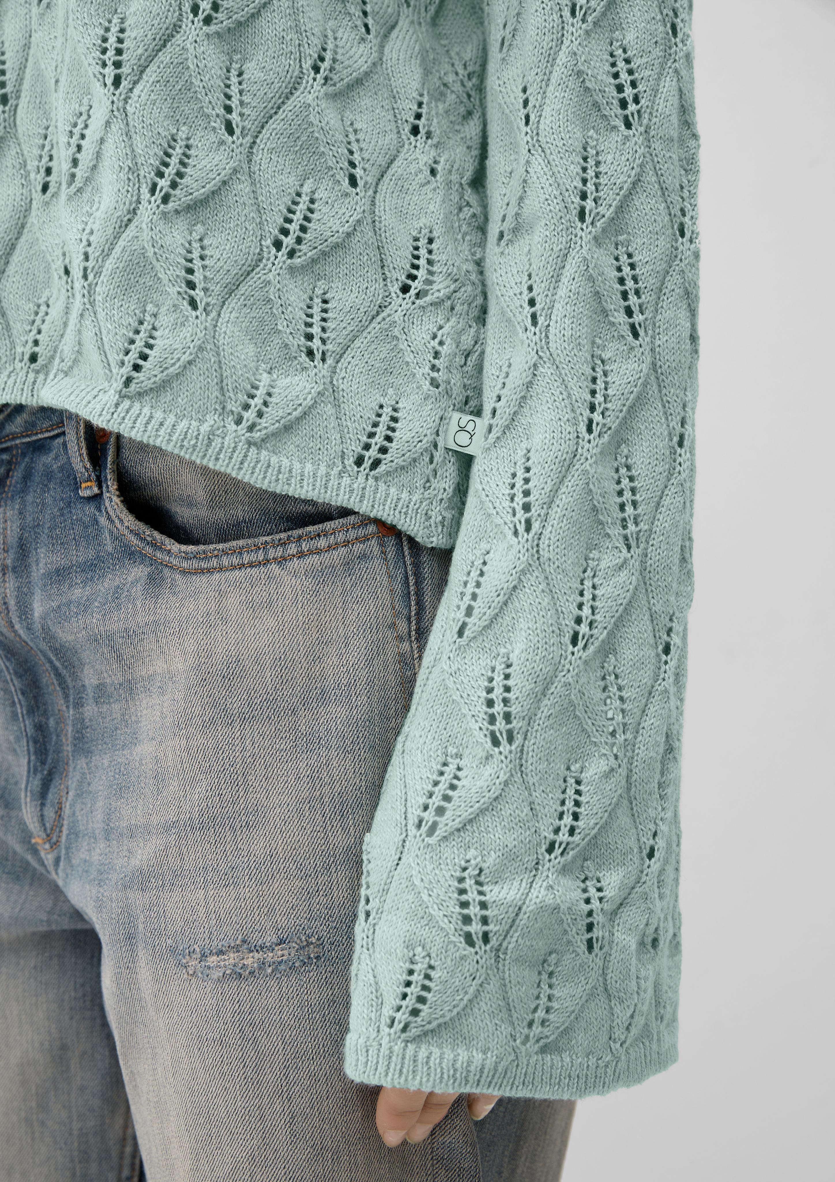 Strickpullover mit Ajourmuster  2127114-60W0