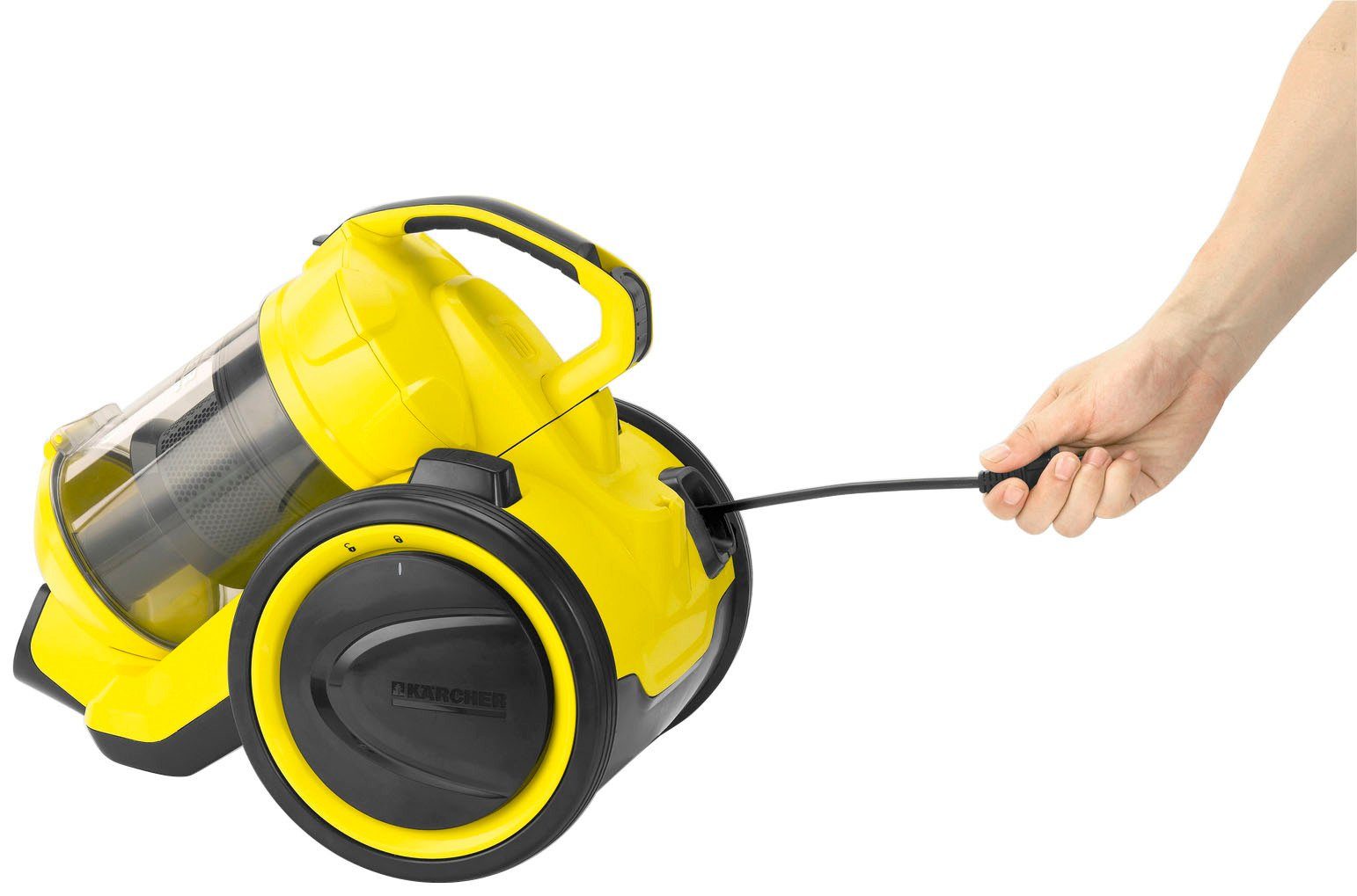 KÄRCHER Bodenstaubsauger VC 3, 700,00 W, beutellos, Multizyklonen-Technologie, HEPA-Hygienefilter