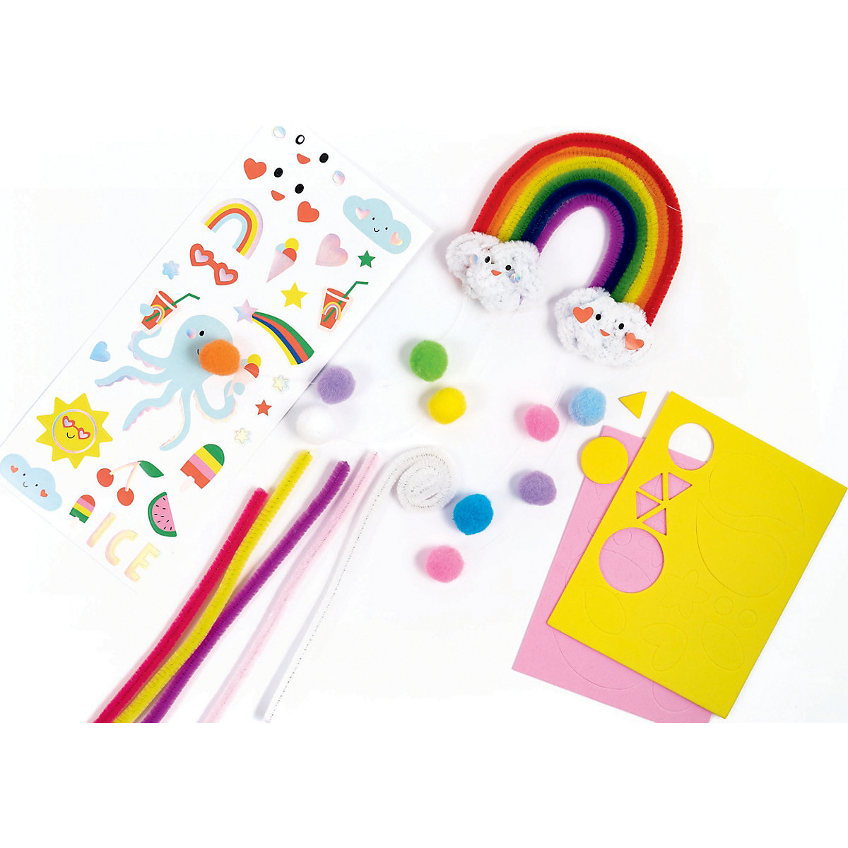 Bastel-Set Chenilledraht RAINBOW 212 Teile