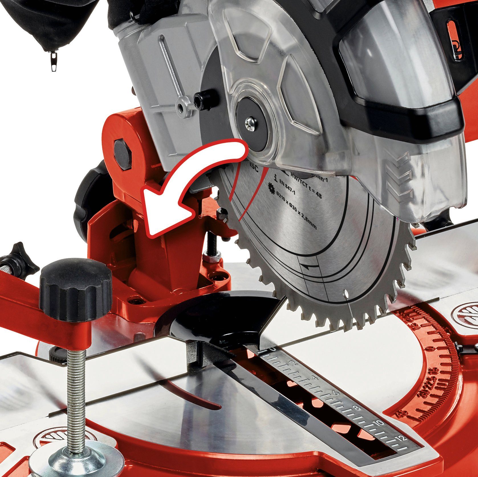 Einhell Kapp- und Gehrungssäge TC-MS 2112, 1400 W, 5000 U/min, Tischverlängerungen