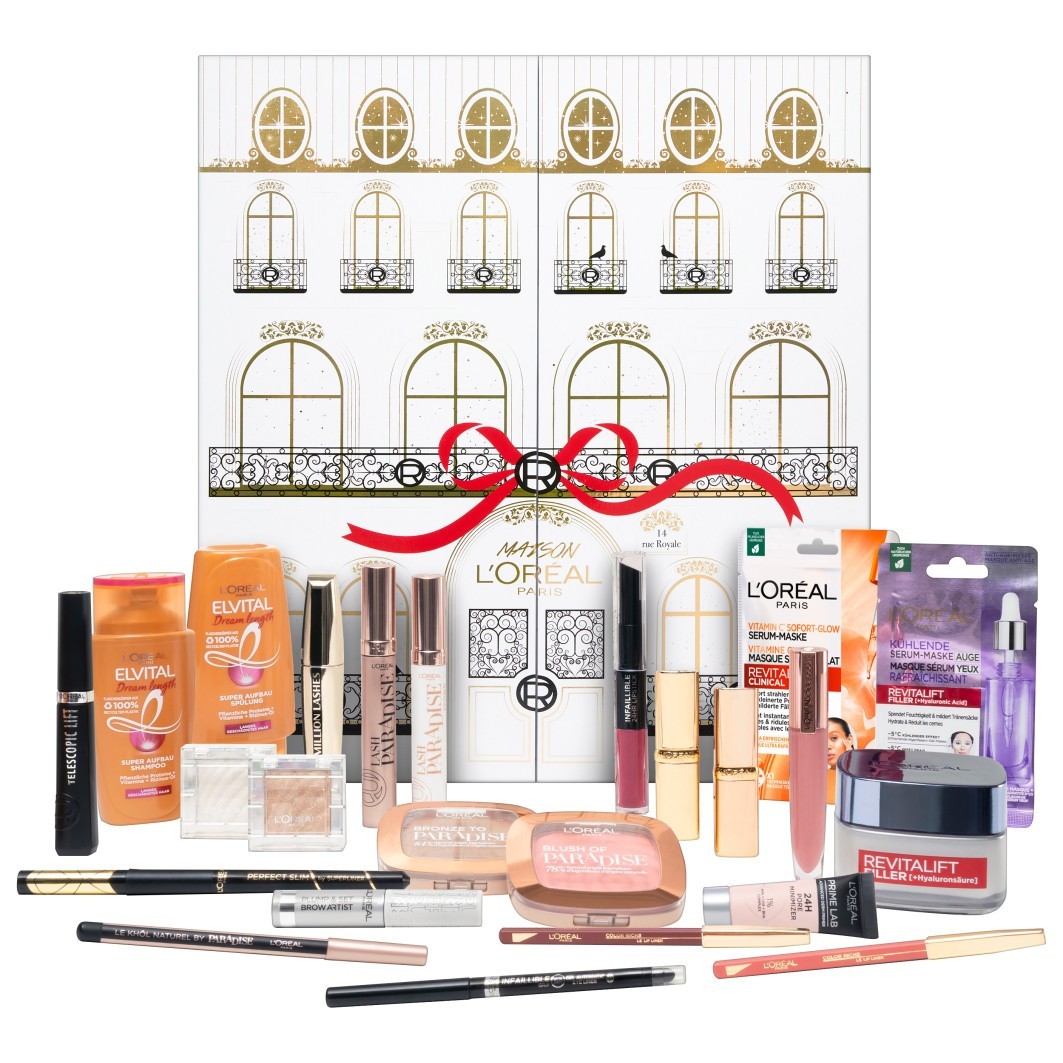 MAKE-UP & PFLEGE Adventskalender mit 24 Beauty Highlights für eine luxuriöse Weihnachtszeit