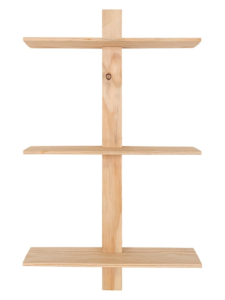 House Nordic Wandregal in Hellbraun - (B)50 x (H)83 x (T)15 cm günstig kaufen onesize