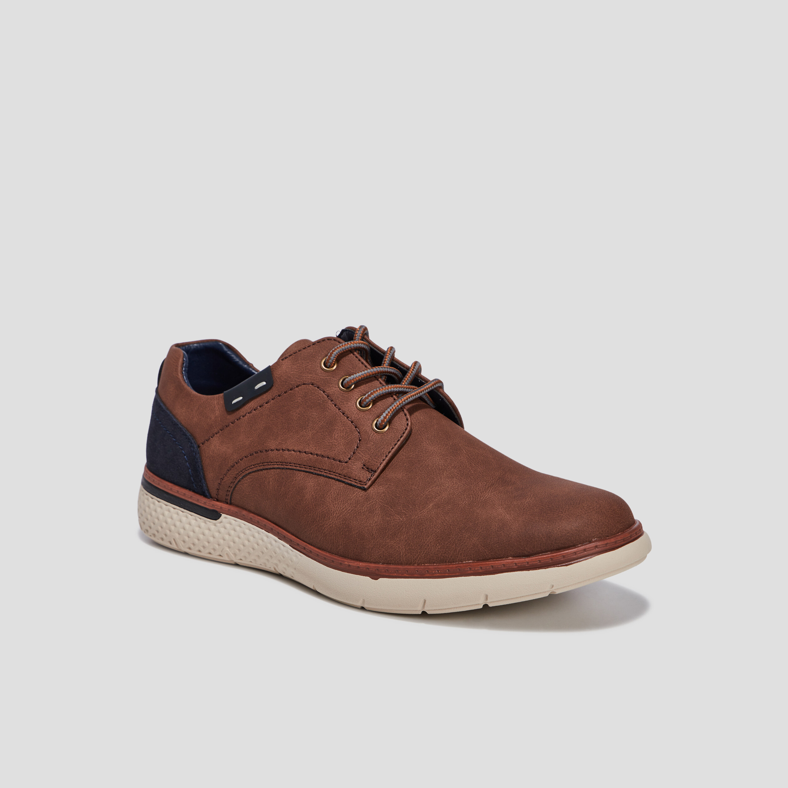 Derbies à lacets marron homme | La Halle