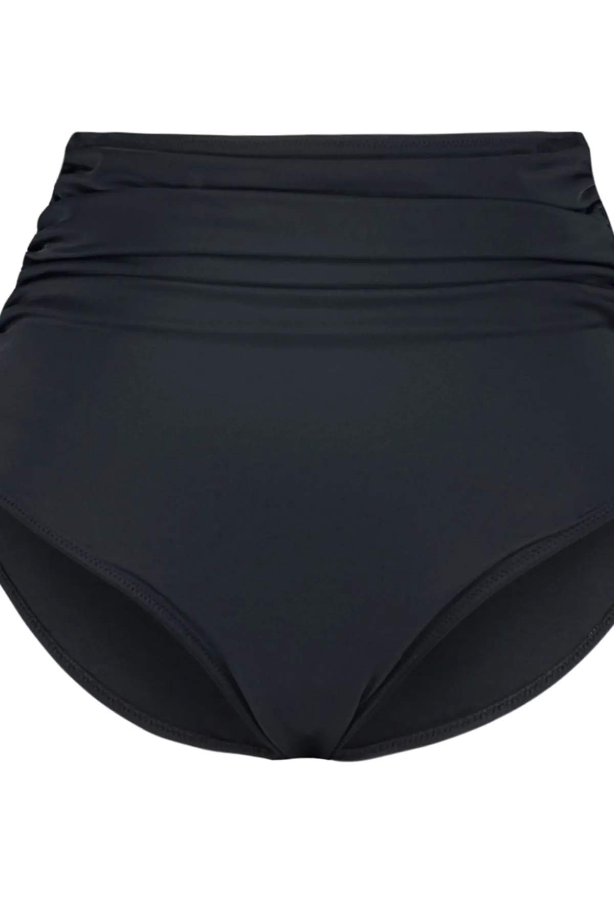 Trendyol Curve  Schwarze, korsettierte Bikinihose mit hoher Taille TBSSS23CR00001