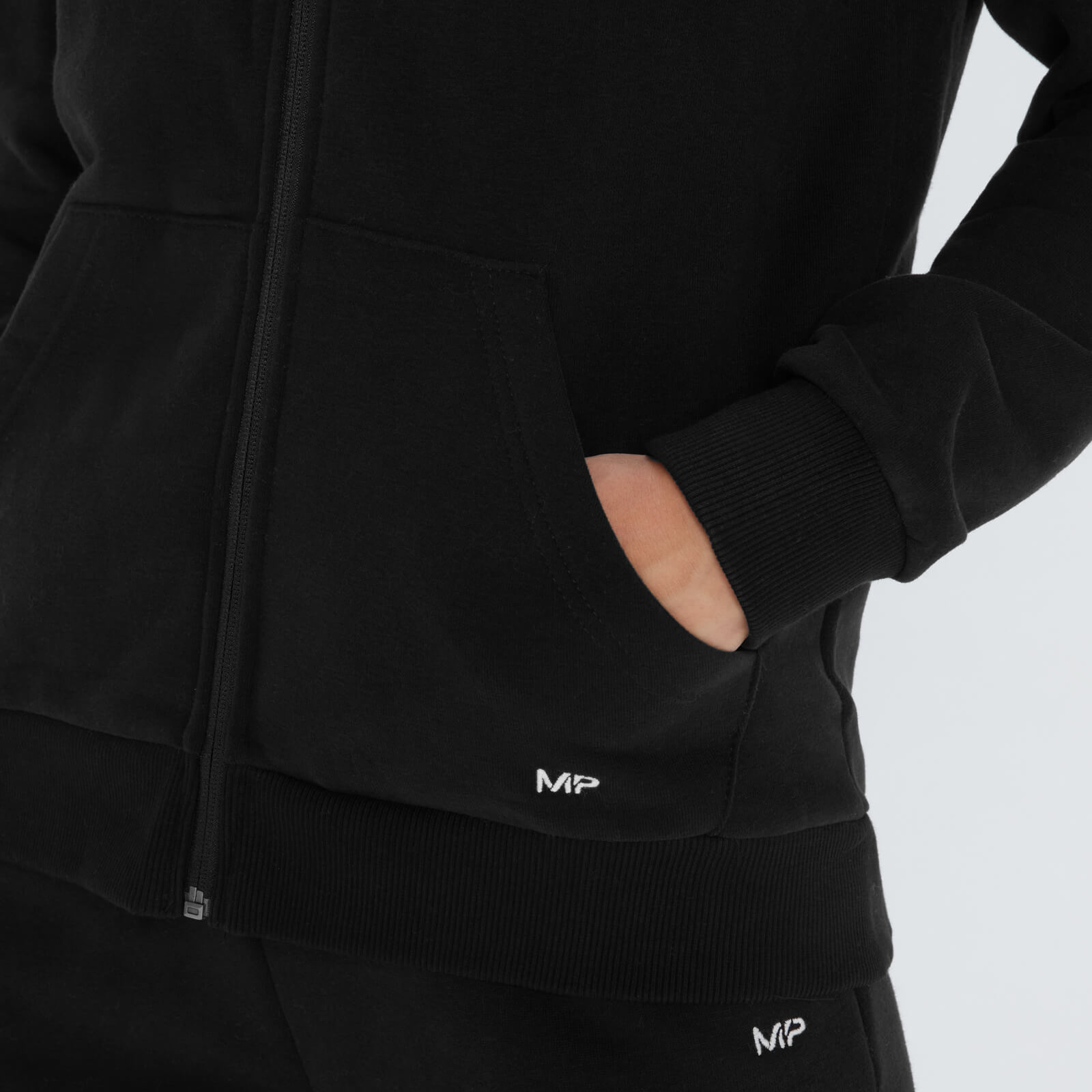 Sweat à capuche zippé MP Essentials pour femmes – Noir