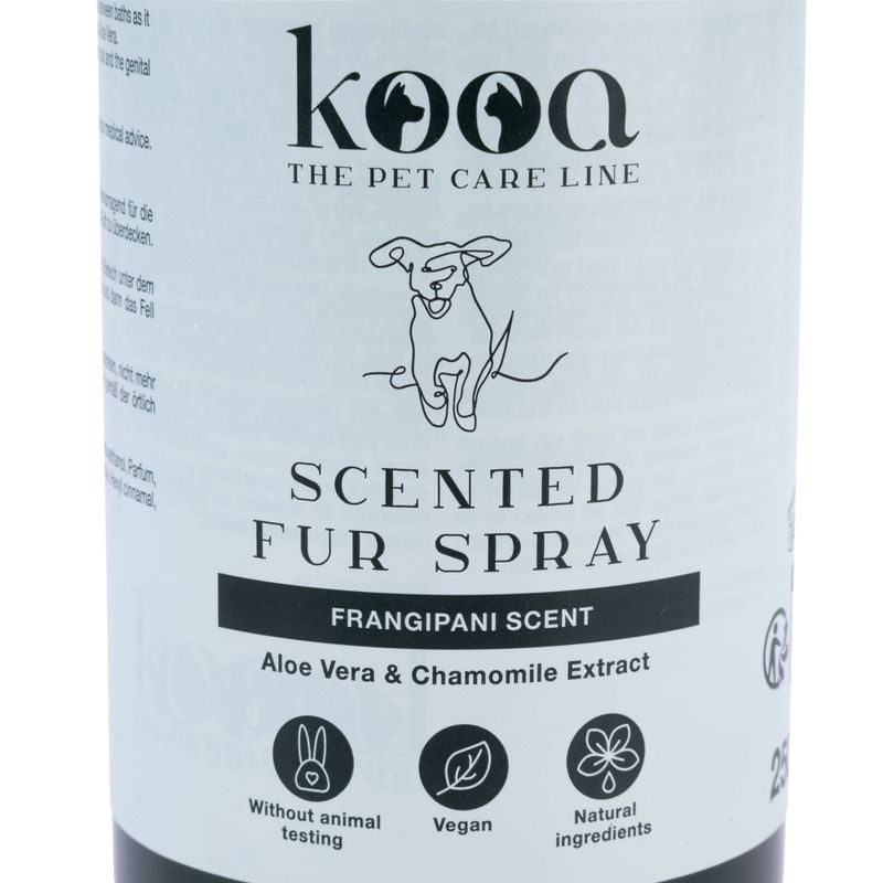 kooa Parfümiertes Fellspray mit Frangipaniduft