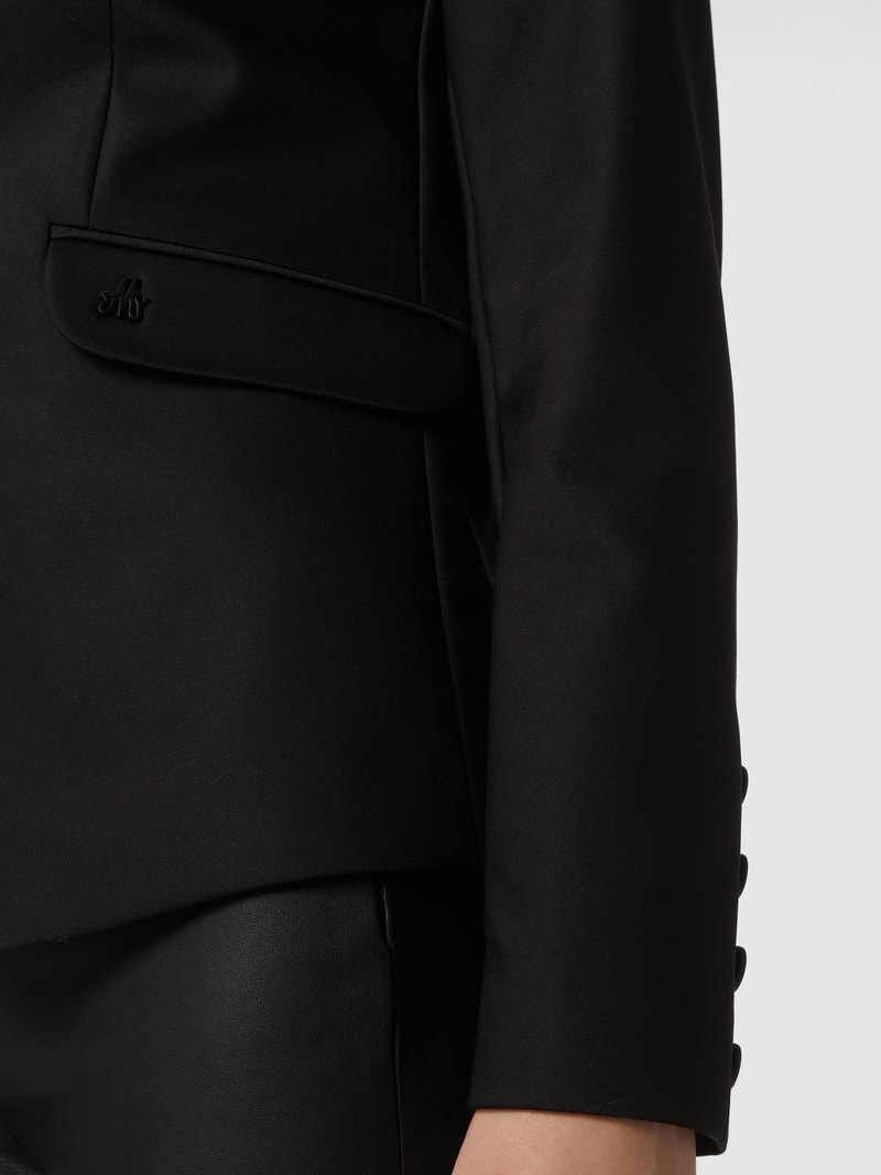 Blazer mit Reverskragen Modell 'BLAKE NIGHT' in schwarz