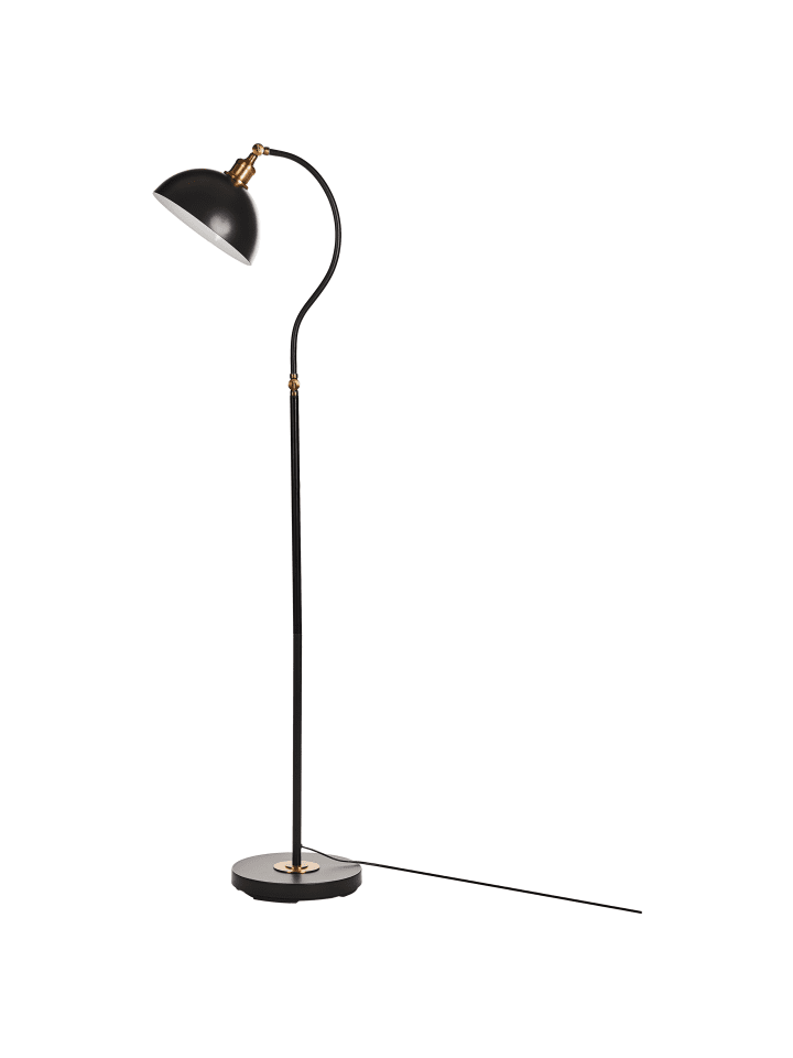 Beliani Stehleuchten LENNON in Schwarz/Weiß/Gold - (W) 28 x (H) 145 x (L) 38 cm günstig kaufen onesize