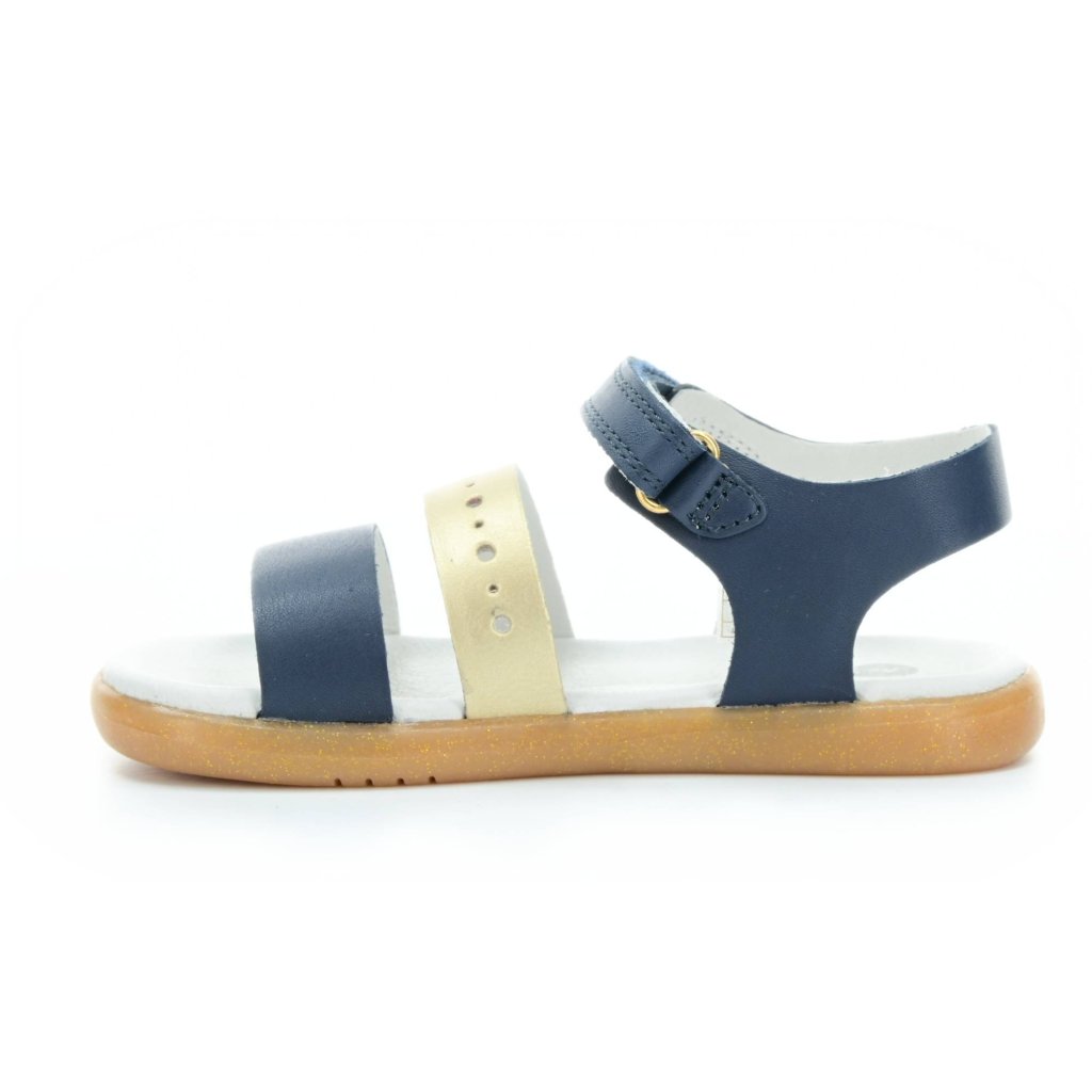 Bobux Trinity Navy / Misty Gold Sandalen