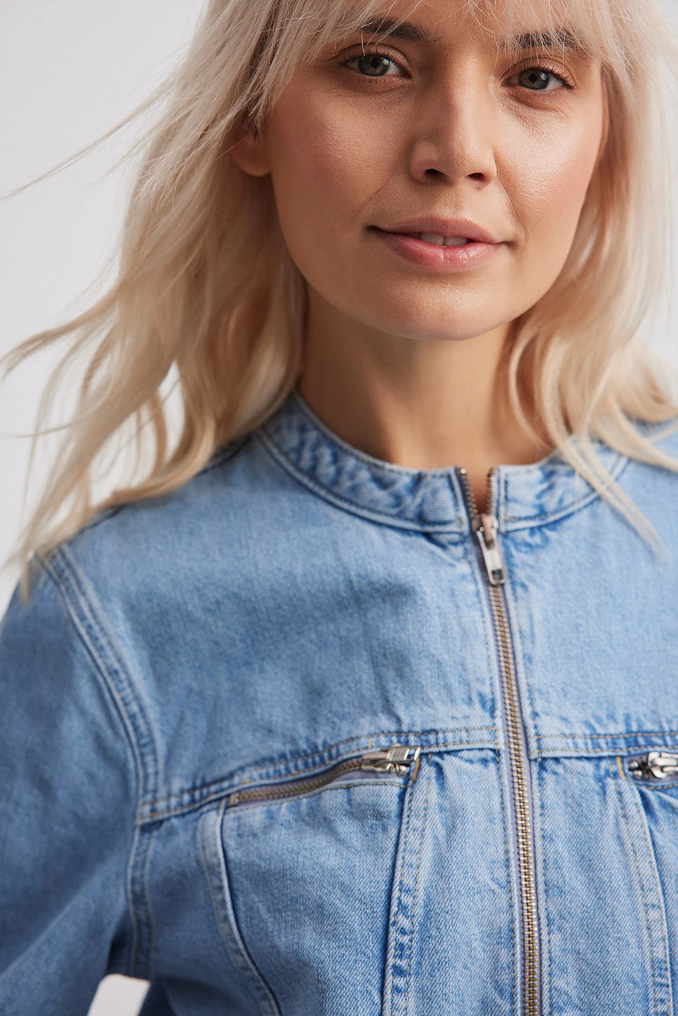 Biker-Denim-Jacke