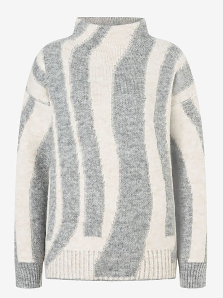 More & More Pullover in Weiß/ Grau günstig kaufen