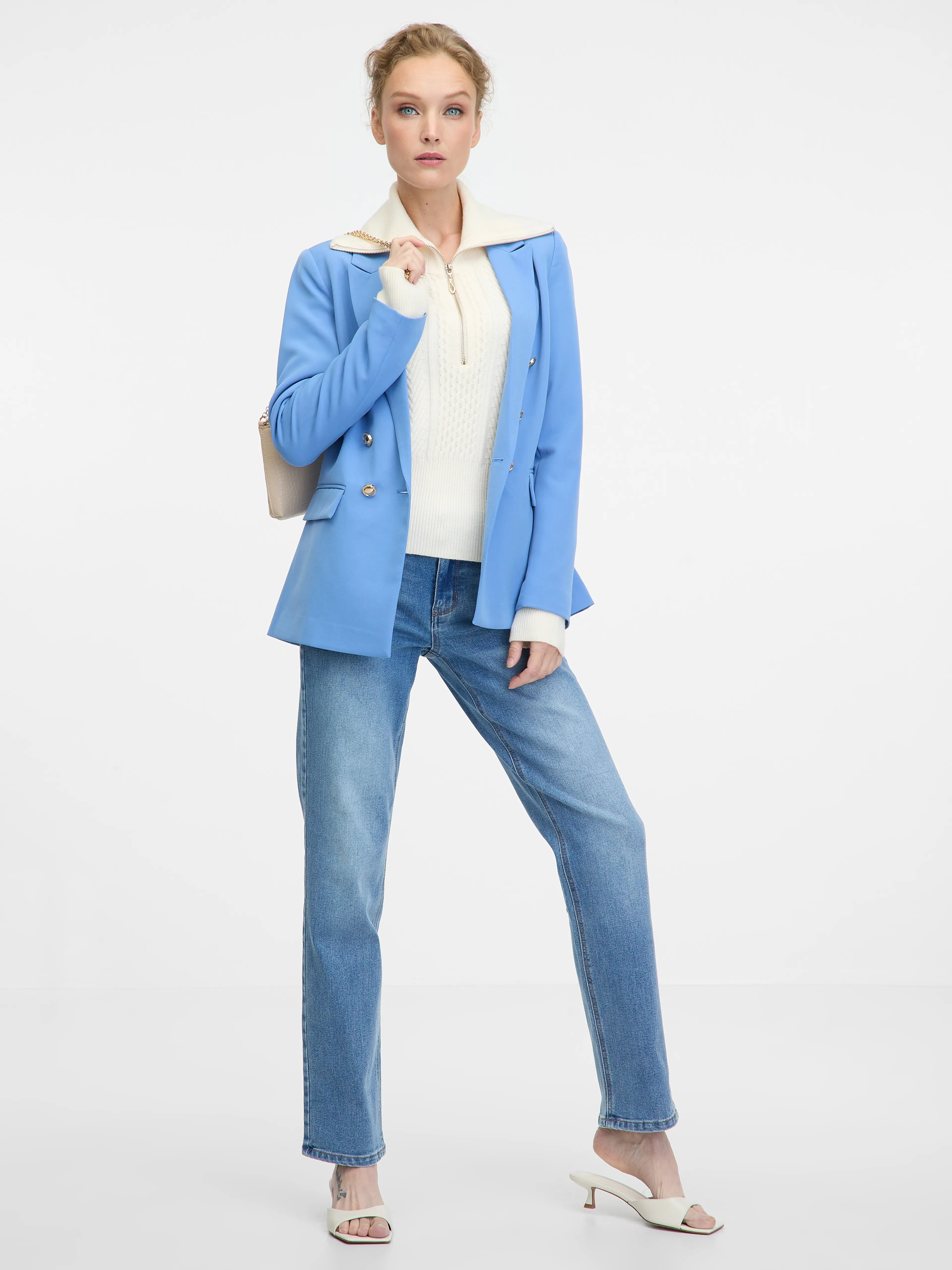 Blaue Damenjacke ORSAY