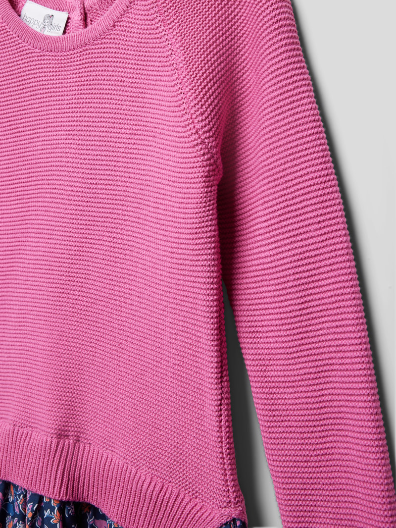 Minikleid mit floralem Muster in pink