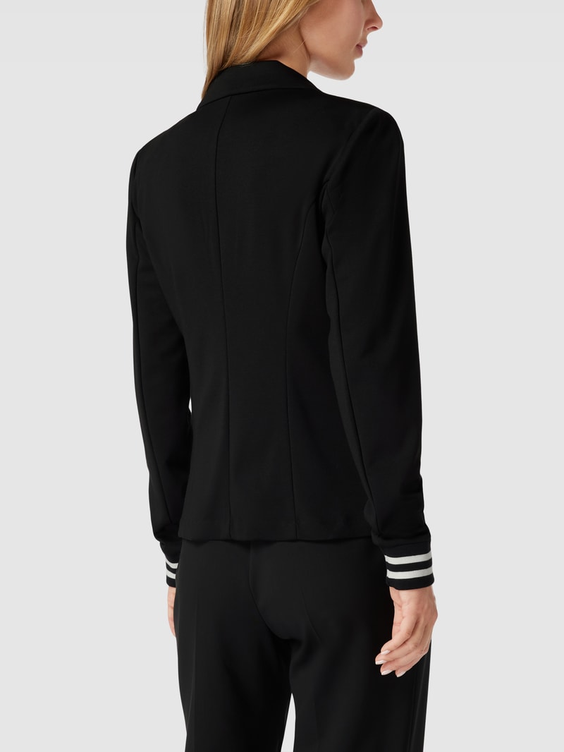 Blazer mit Leistentaschen Modell 'KINNIE' in schwarz