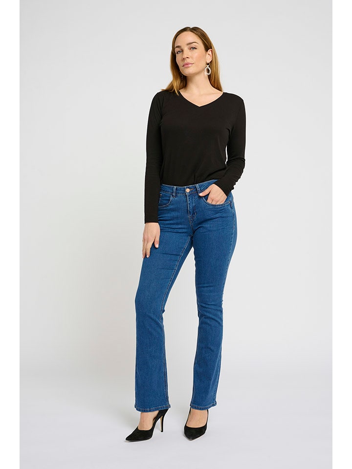 Cream Jeans - Flared Fit - in Blau günstig kaufen