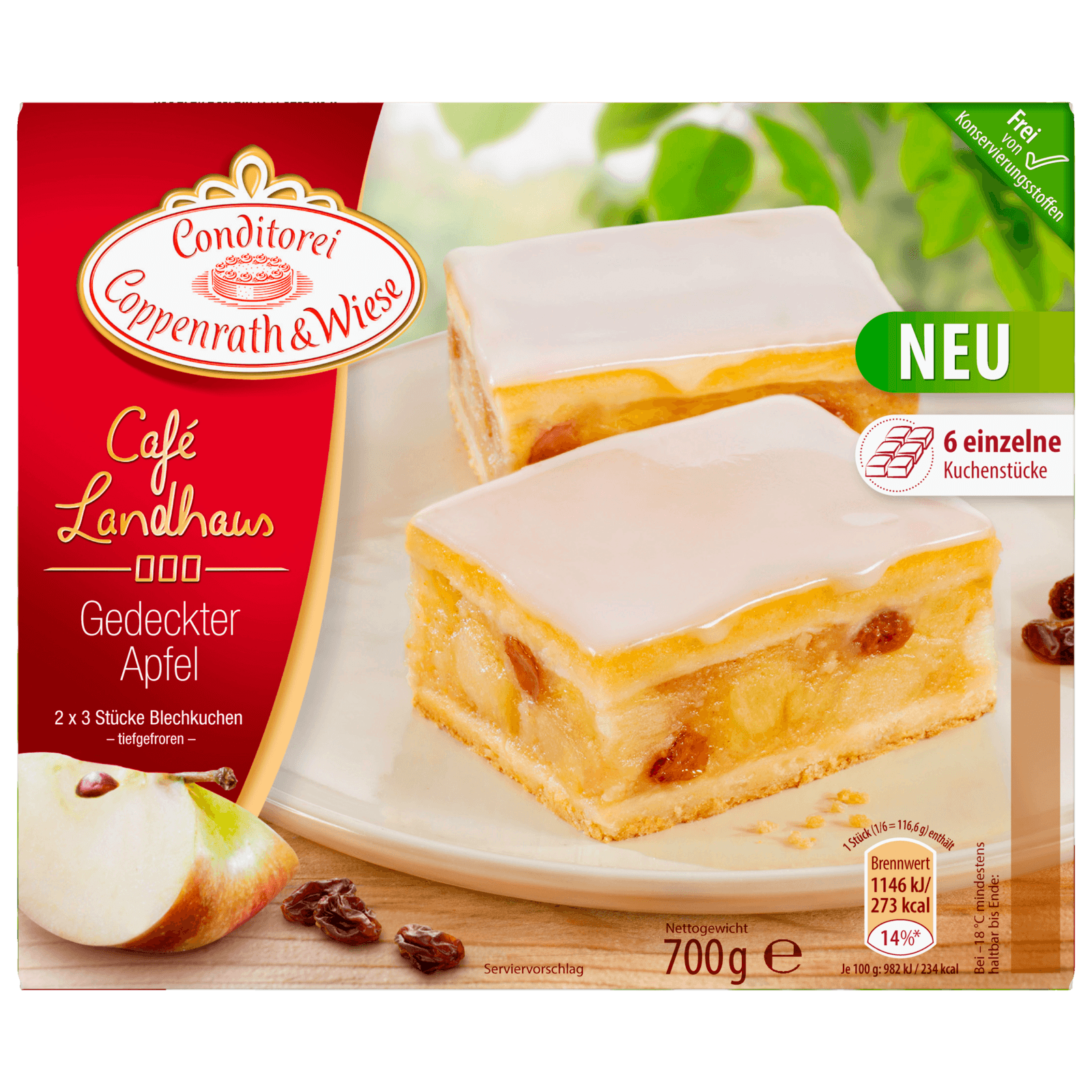 Coppenrath & Wiese Café Landhaus Gedeckter Apfel 700g