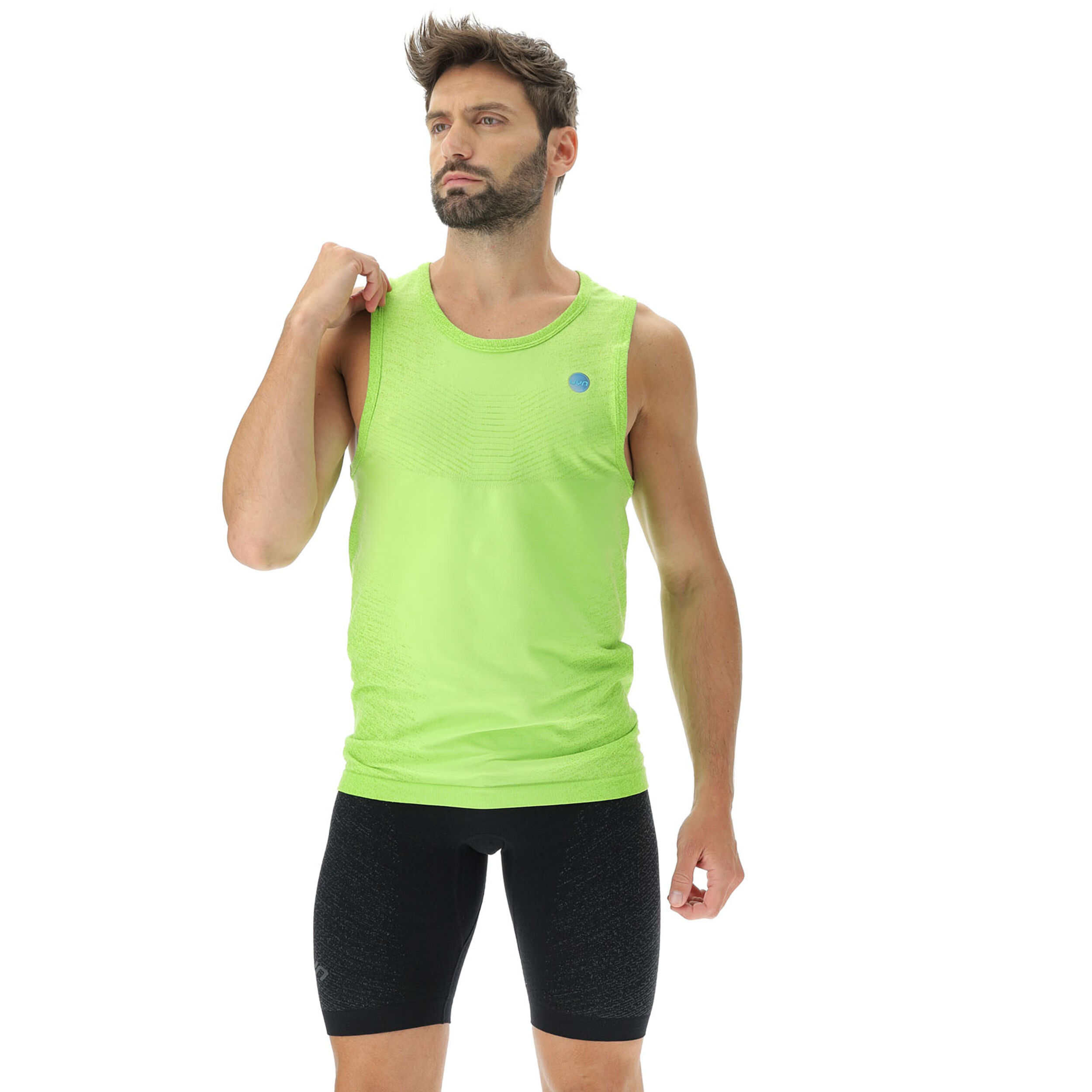 Exceleration OW Sleeveless Laufshirt Herren - Neongrün