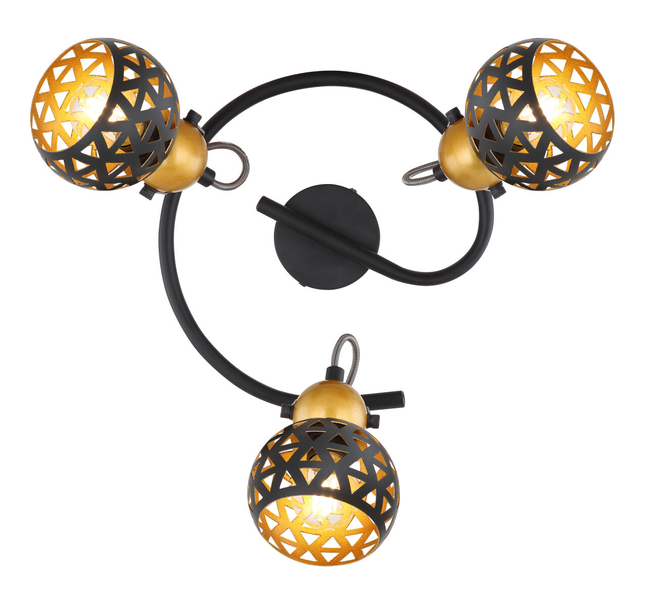 Globo Lighting - SARRA - Strahler Metall schwarz matt, 3x E14