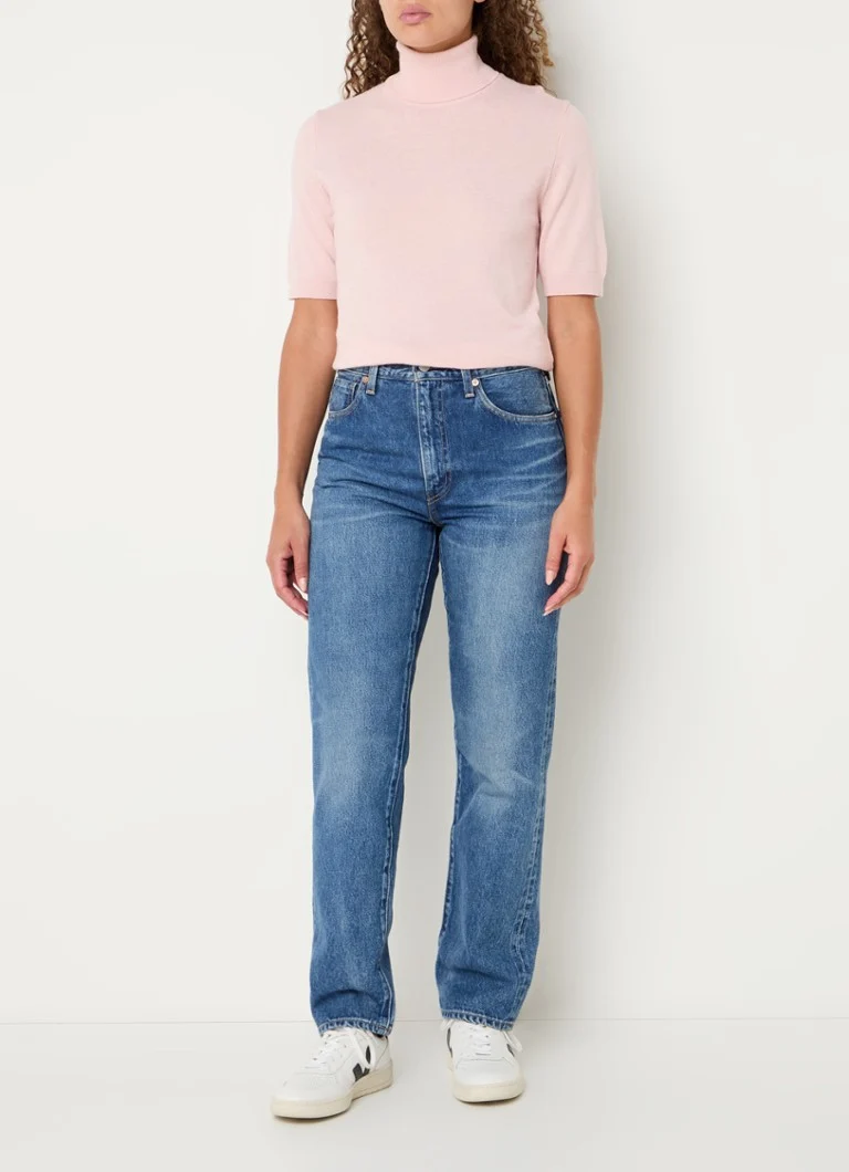 Benetton Fine-knit top in cashmere blend