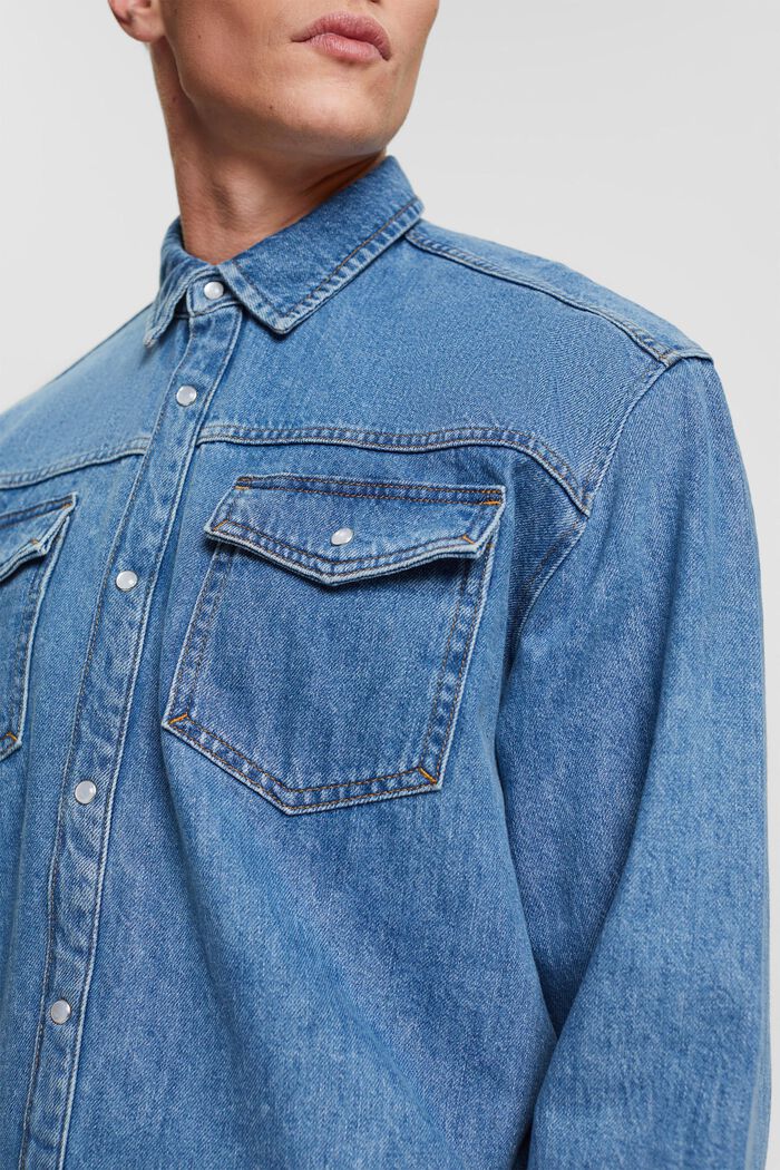 Denim-Hemd im Relaxed Fit