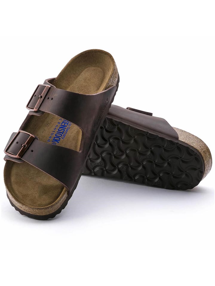 Birkenstock Sandale Arizona Oiled Leather in Braun günstig kaufen 46
