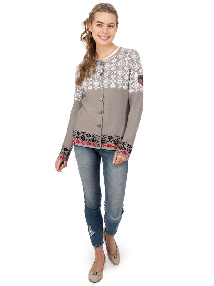 Almgwand Strickjacke EISNERALM in grau günstig kaufen
