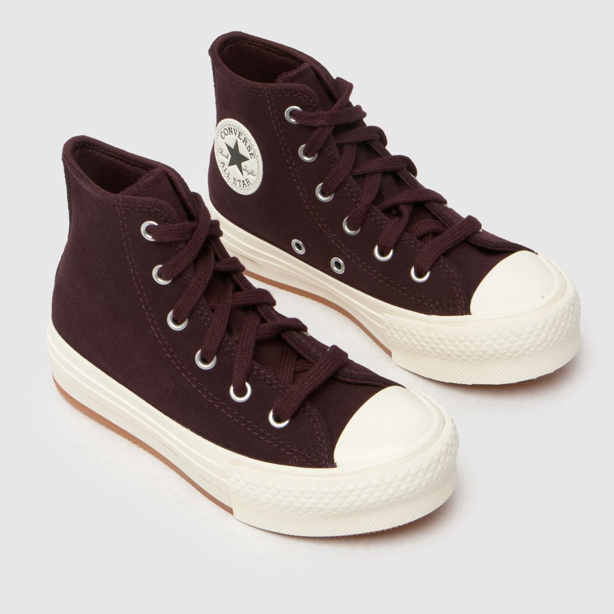 Converse – Vinröda All Star Eva Lift Hi Junior-sneakers