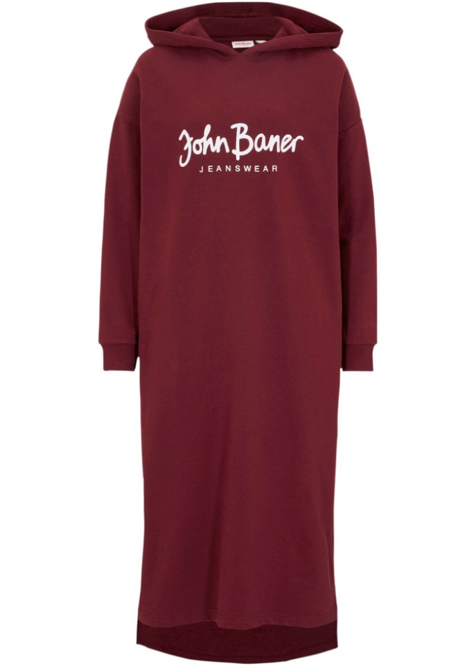 Kapuzen-Sweatkleid, oversized