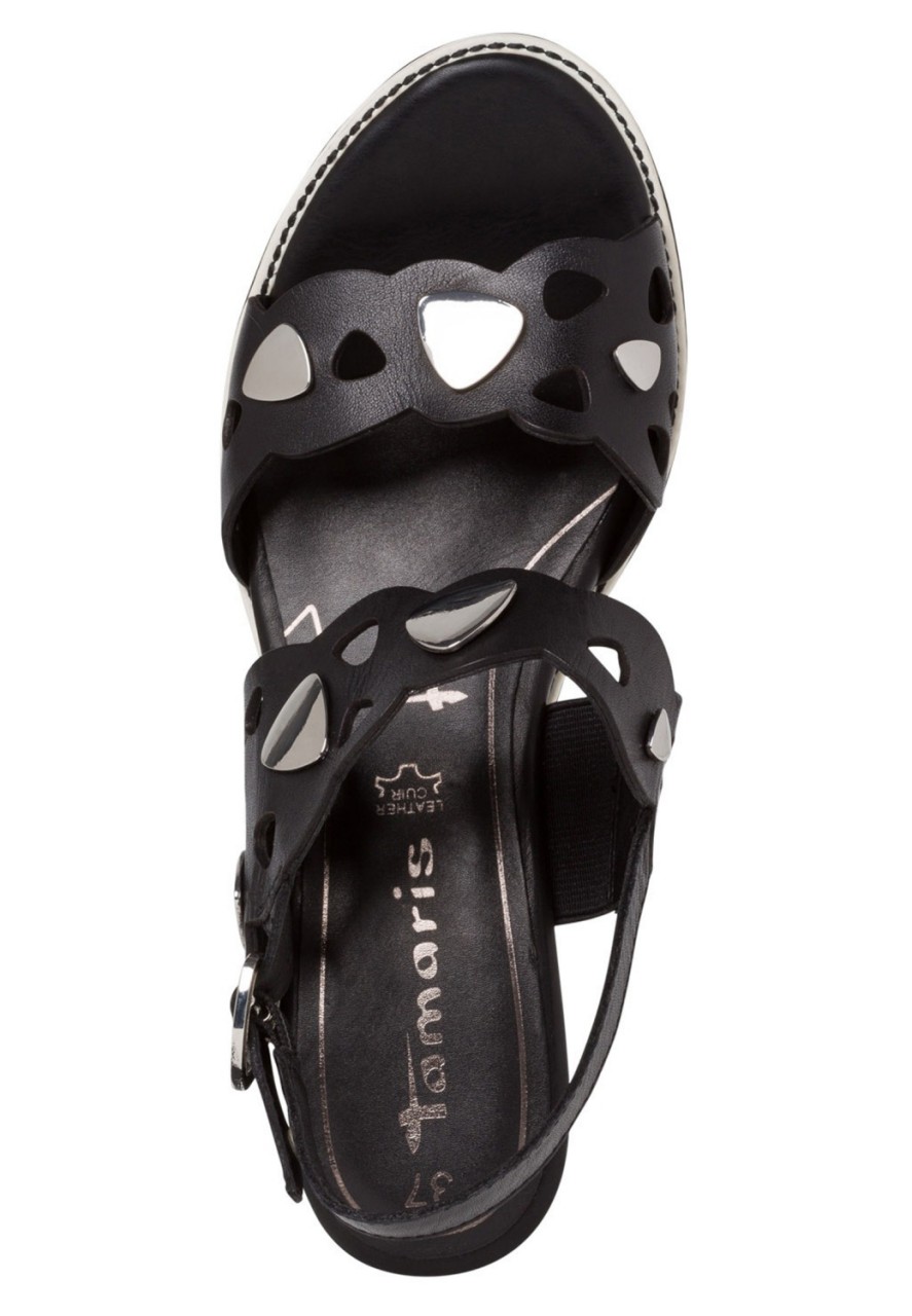 TAMARIS Riemchen Sandalen schwarz