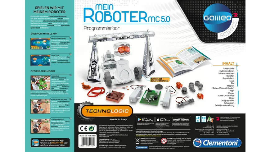 Clementoni - Galileo - Mein Roboter MC 5.0