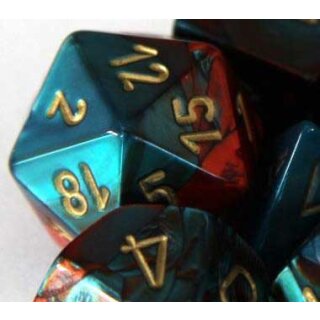 Red-Teal with Gold 12xW6 [Gemini]