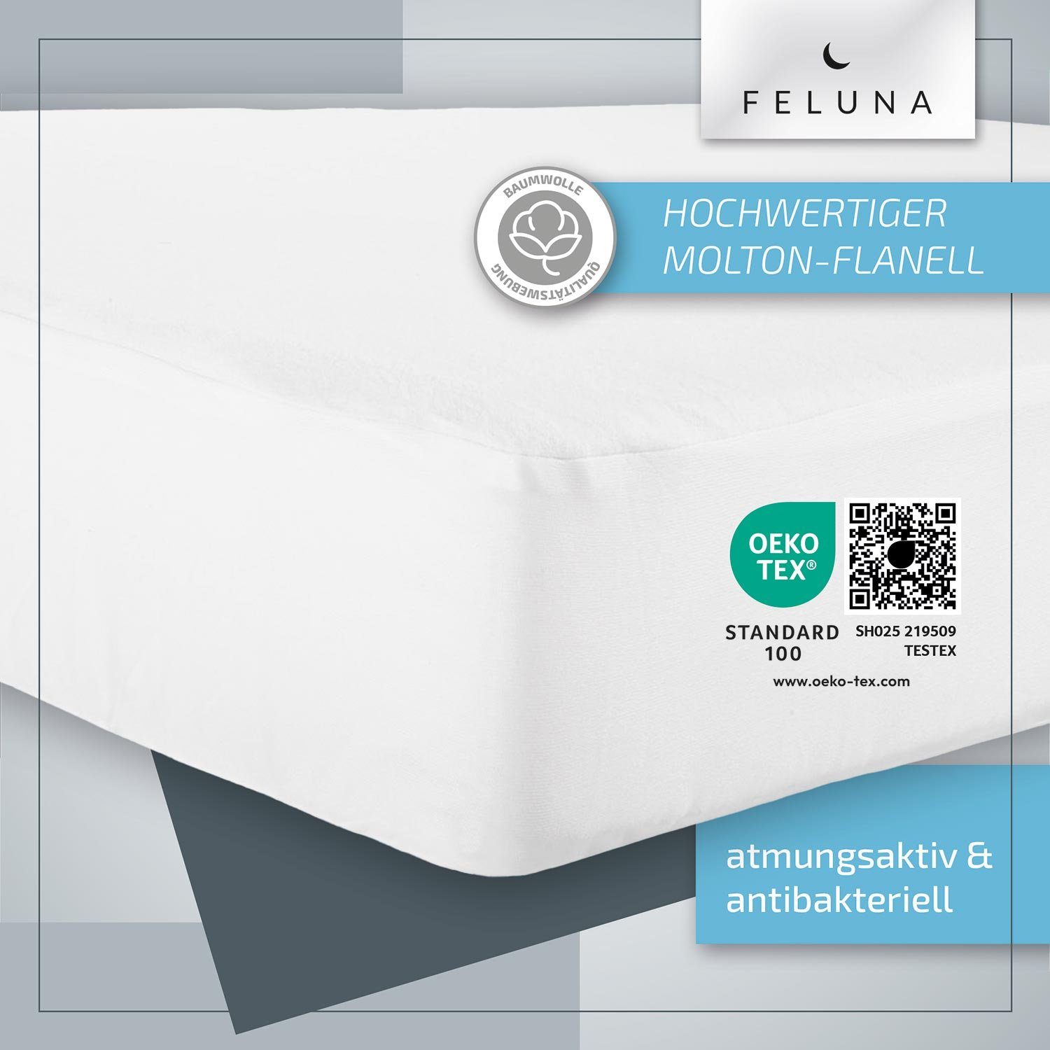 Matratzenschoner Matratzenauflage Feluna, Betteinlage aus Flanell